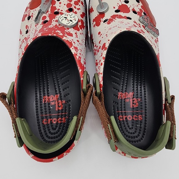 CROCS Friday The 13th Classic Clogs Mens Size 10 Jason Vorhees Movie NEW in Box - Picture 8 of 13